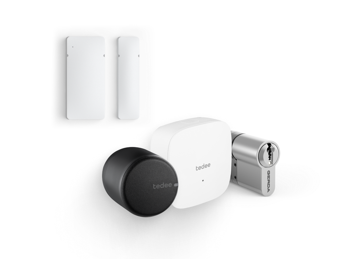 Tedee PRO Smart Lock + Keypad PRO + Door Sensor + Modular Cylinder