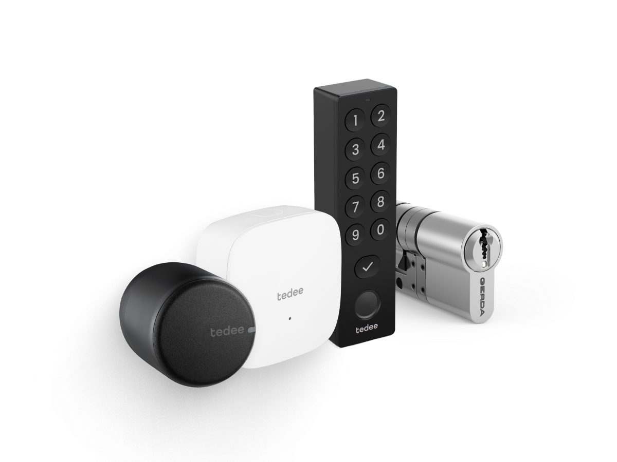 Tedee PRO + Modular Cylinder + Bridge + Keypad PRO