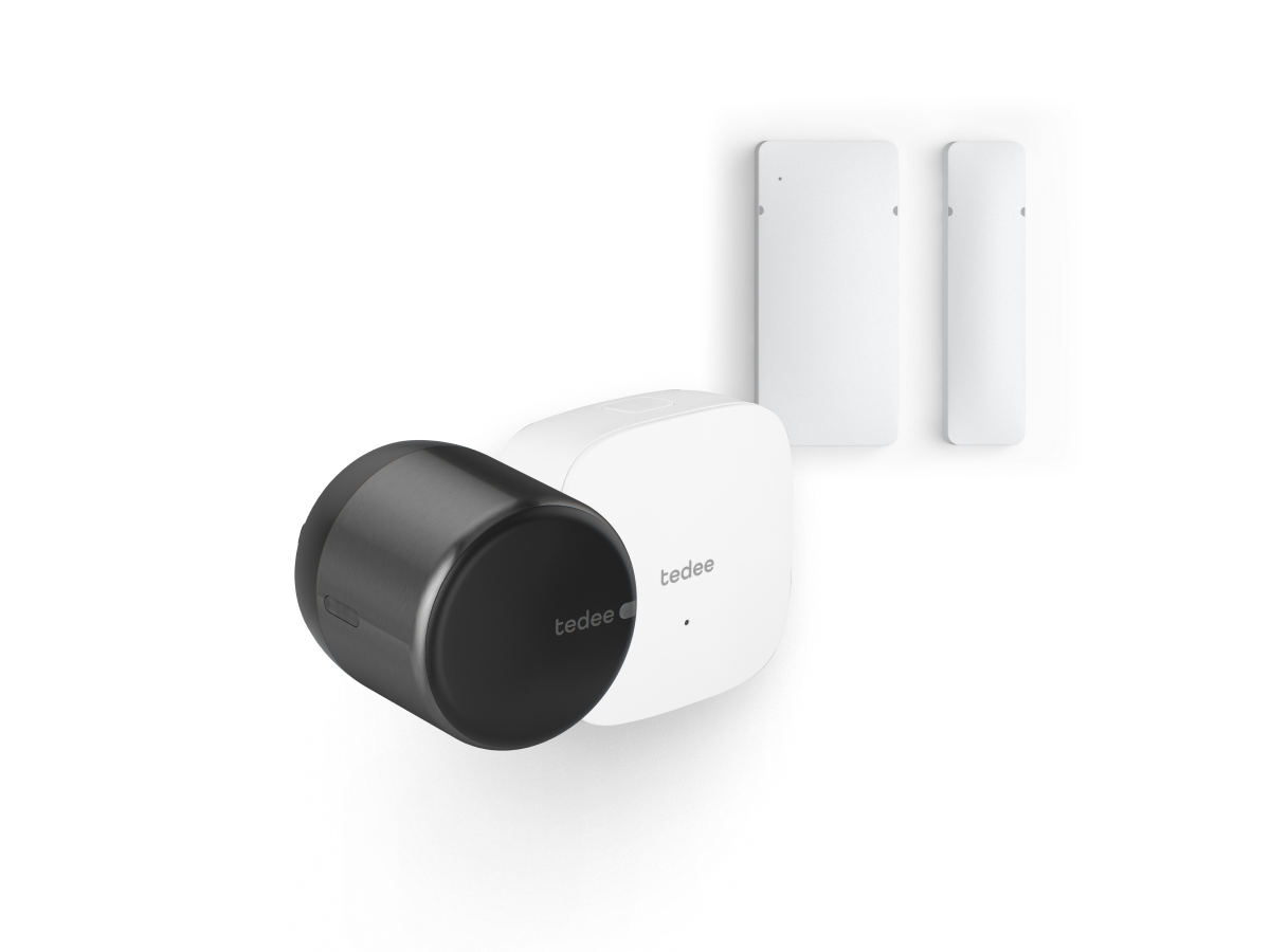 Tedee Smart Lock Bundle: GO2 + Bridge + Door Sensor